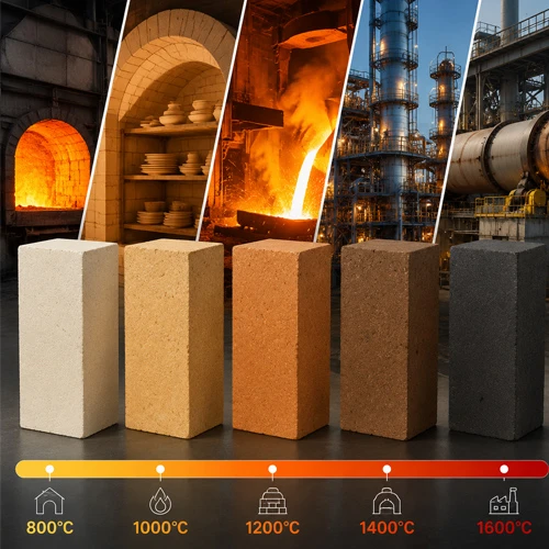 Apakah Julat Suhu Bata Api Untuk Aplikasi Berbeza?